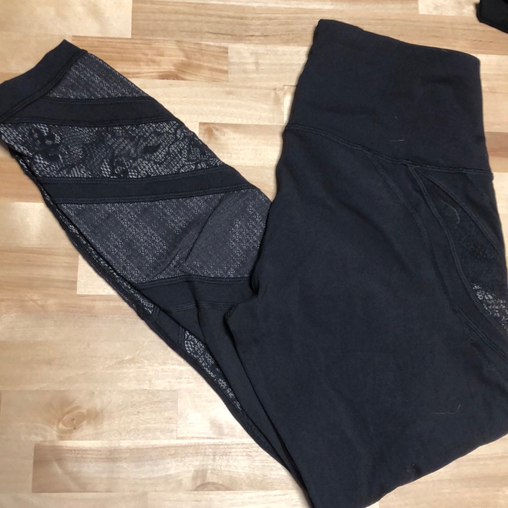 Lace/mesh 7/8 Lulu leggings
